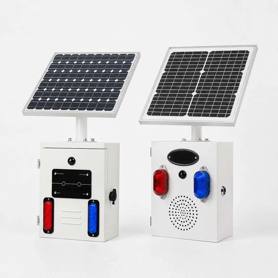 ALX-700 solar-powered sensor-activated alarm sirens