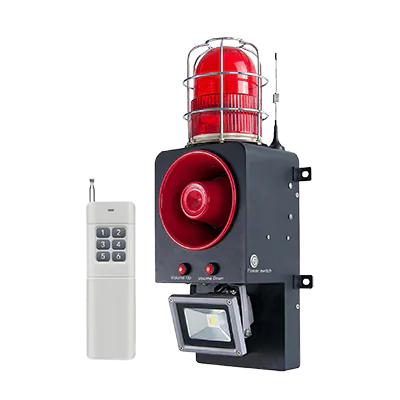 ALX-630 emergency backup industrial alarm siren with floodlight