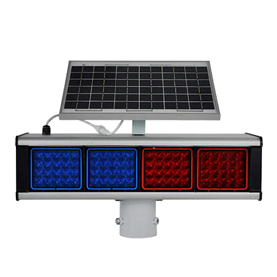 ALX-B-X01 double-sided red-blue solar warning light